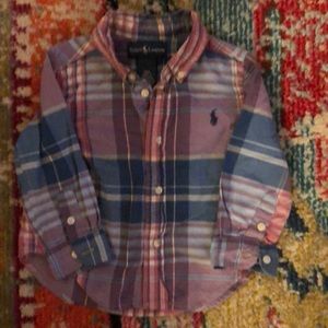 ❤️1 for 10 or 2 for $16: Ralph Lauren Baby Button Down Shirt  Size 18M